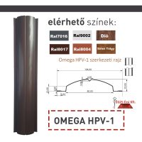 Egyedi méretű Omega egyenes végű kerítésléc